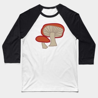 Red Mushroom Cottagecore Baseball T-Shirt